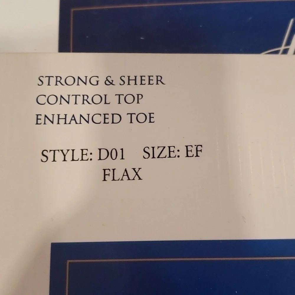 Hanes Resilience Strong and Sheer styles,  set of 4 , 3 jet and 1 Flax , size EF
